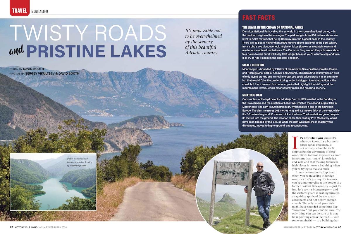 Motorcycle Mojo Montenegro Article